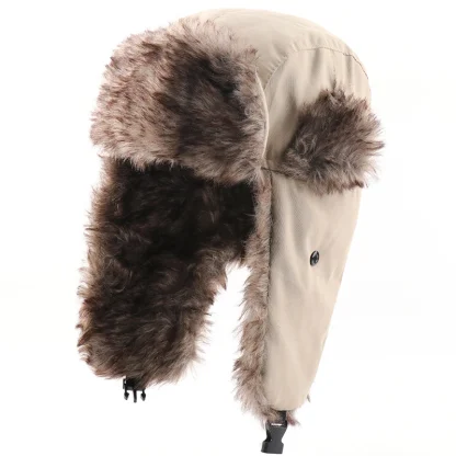 Thermal Trapper Hat with Faux Fur Ear Flaps - Image 10