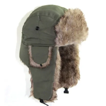 Ushanka Ear Flaps with Cozy Faux Fur - Image 2