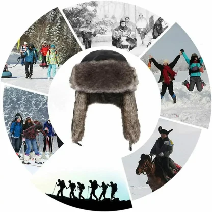 Ushanka Ear Flaps with Cozy Faux Fur - Image 10