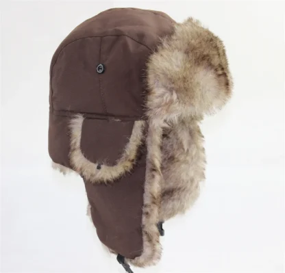 Ushanka Ear Flaps with Cozy Faux Fur - Image 3