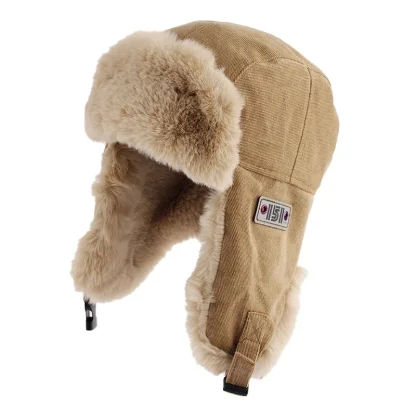 Aviator Hat with Warm Buckled Ear Flaps