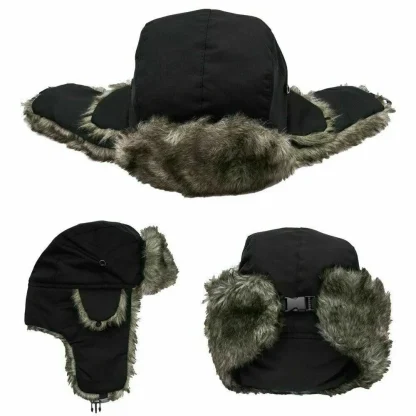 Ushanka Ear Flaps with Cozy Faux Fur - Image 7