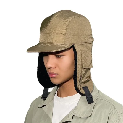 Thickened Aviator Hat with Brim