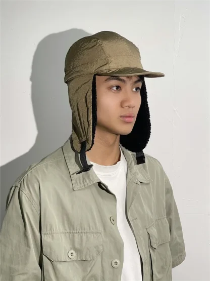 Thickened Aviator Hat with Brim - Image 6