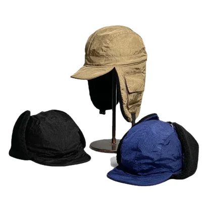 Thickened Aviator Hat with Brim - Image 14