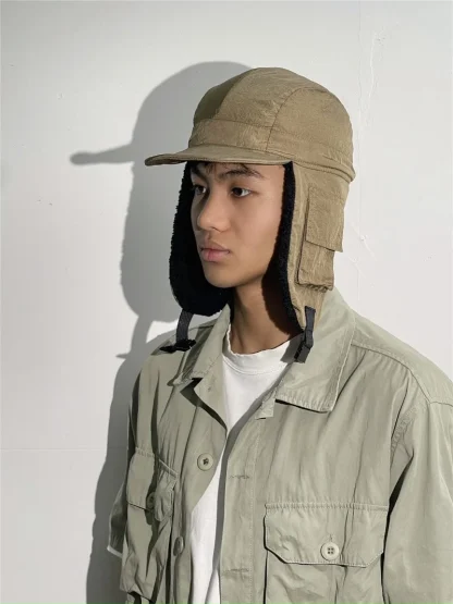 Thickened Aviator Hat with Brim - Image 7