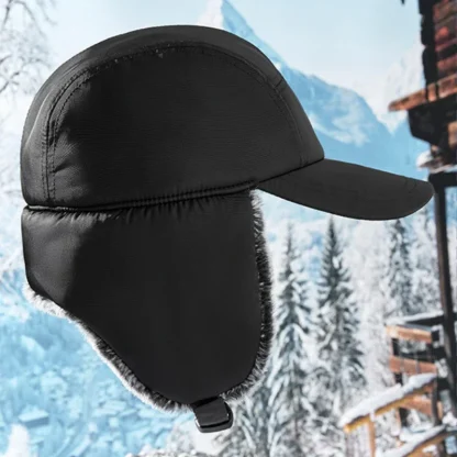 Cozy Buckled Ear Flaps Trapper Hat - Image 5