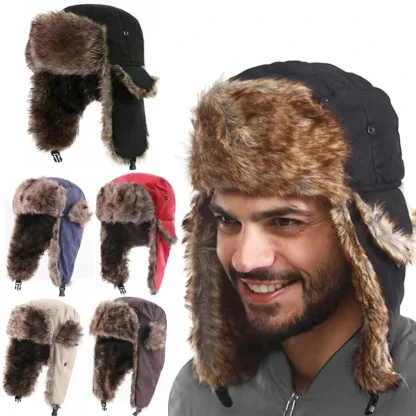 Ushanka Ear Flaps with Cozy Faux Fur - Image 8