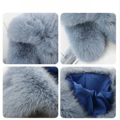 Fuzzy Ushanka with Solid Color Design - Image 15
