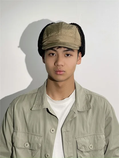 Thickened Aviator Hat with Brim - Image 2