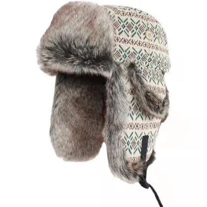 Durable Trapper Hat with Stylish Pattern