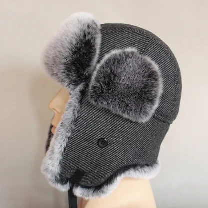 Cozy Trapper Hat with Thick Faux Fur - Image 5