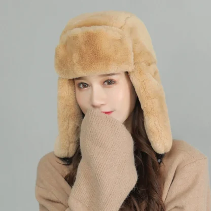 Plain Color Thicken Trapper Hats - Image 6