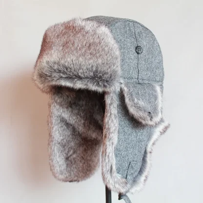 Stylish Trapper Hat with Thick Fleece - Image 4