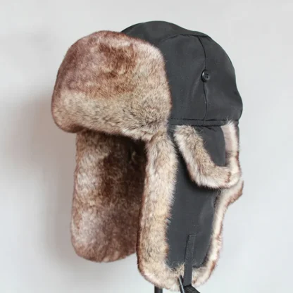 Thick Warm Ear Flaps Trapper Hat for Winter - Image 2
