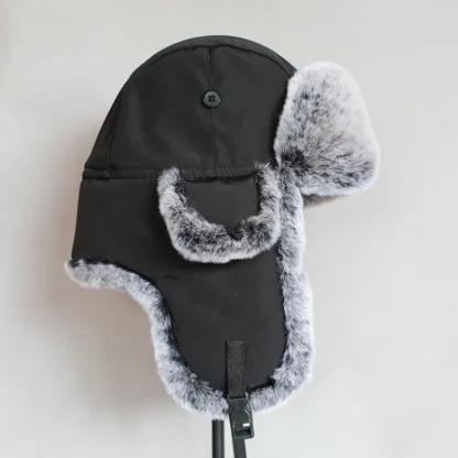 Thick Warm Ear Flaps Trapper Hat for Winter - Image 3