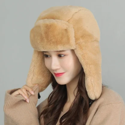 Plain Color Thicken Trapper Hats - Image 7
