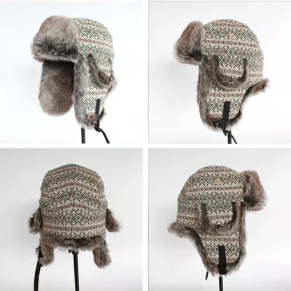 Durable Trapper Hat with Stylish Pattern - Image 6