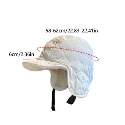 Reversible Quilted Aviator Hat with Brim - Image 14
