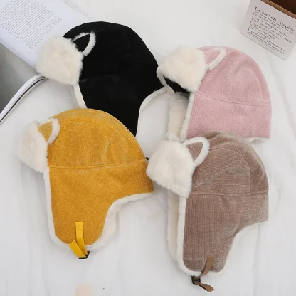 Thicken Trapper Hat with Cat Ears Design - Image 11