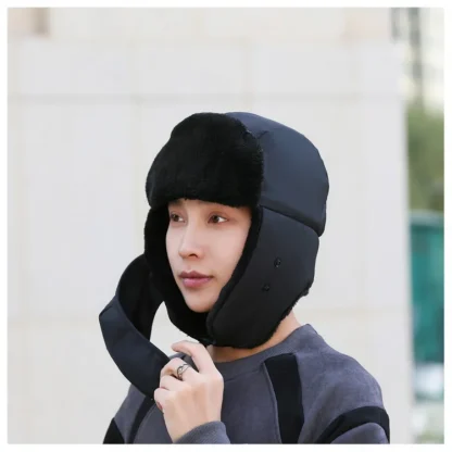 Casual Warm Aviator Hat with Mask - Image 10