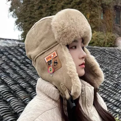 Trapper Hat with Thermal Foldable Ear Flaps - Image 2