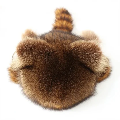 Raccoon Design Ushanka with Faux Fur - Image 5