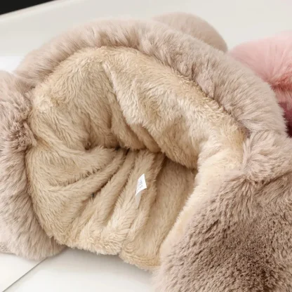 Ear Flaps Trapper Hat with Solid Color Design - Image 5