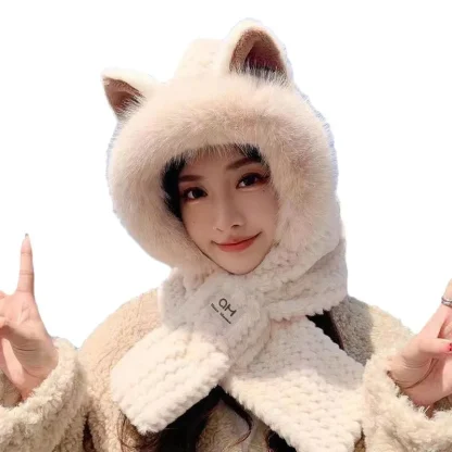 Warm and Cozy Trapper Hat with Cute Cat Ears