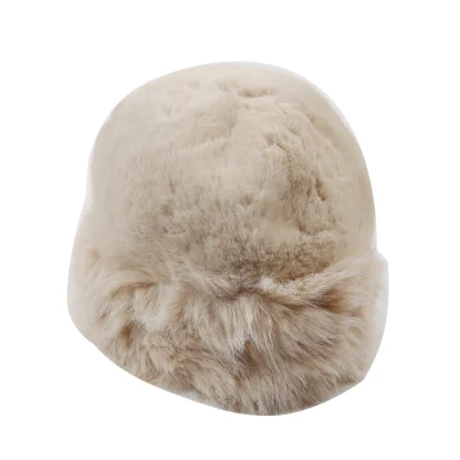 Solid Color Plush Faux Fur Ushanka - Image 9
