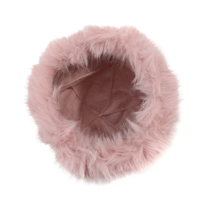 Solid Color Plush Faux Fur Ushanka - Image 8