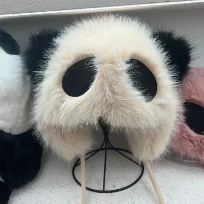 Soft Cute Panda Design Trapper Hats - Image 3