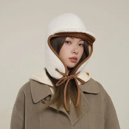 Versatile Thermal Trapper Hat with Brim - Image 2