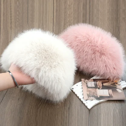 Modern Ushanka with Fluffy Faux Fur - Image 9