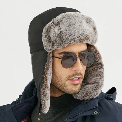 Casual Brimless Trapper Hat with Mask - Image 4
