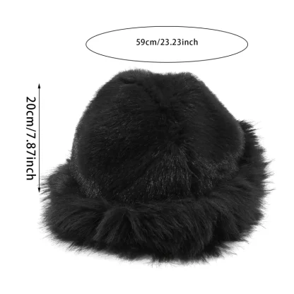 Solid Color Plush Faux Fur Ushanka - Image 15