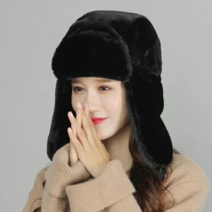 Plain Color Thicken Trapper Hats - Image 2