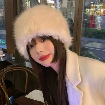 Modern Ushanka with Fluffy Faux Fur - Image 6