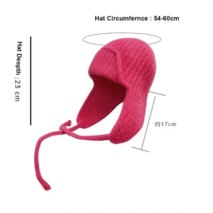 Solid Color Knitted Trapper Hats - Image 15