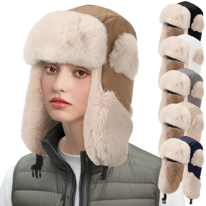 Casual Warm Trapper Hat with Ear Flaps - Image 10