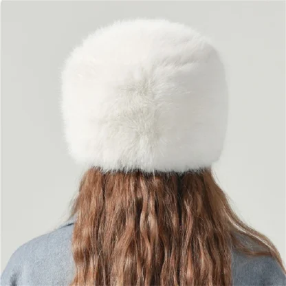 Modern Plush Faux Fur Brimless Aviator Hat - Image 7