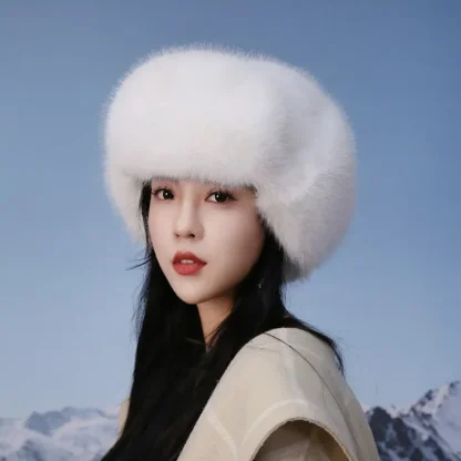Faux Fur Trapper Hat with Foldable Ear Flaps