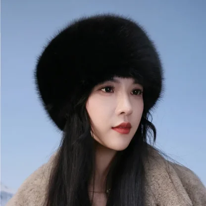 Faux Fur Ushanka without Ear Flaps - Image 3