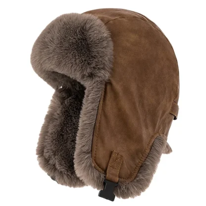 Rugged Aviator Hat with Ear Flap Buckle - Image 13