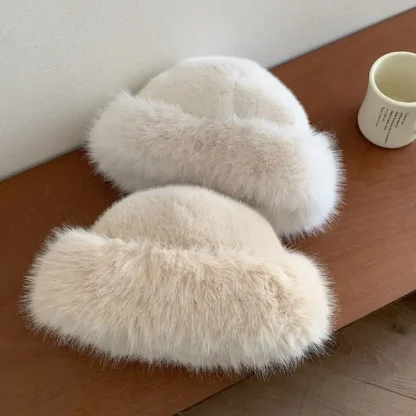 Modern Plush Trapper Hat without Ear Flaps - Image 2