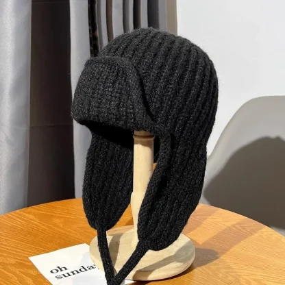 Solid Color Knitted Trapper Hats - Image 8