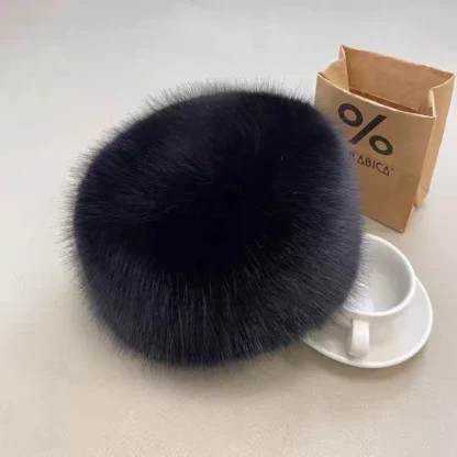 Flat Top Brimless Ushanka with Plush Faux Fur - Image 10