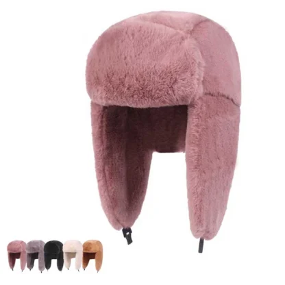 Plain Color Thicken Trapper Hats - Image 14