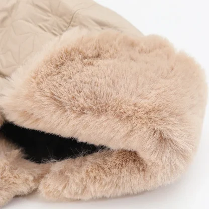 Thick Warm Aviator Hat with Snap Button - Image 7