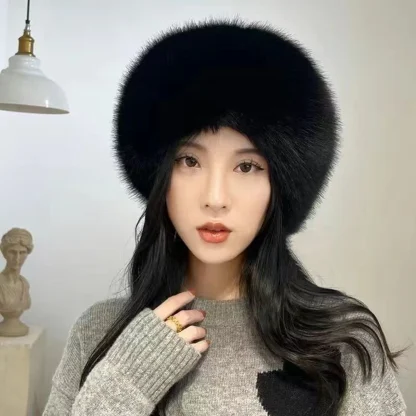 Modern Ushanka with Fluffy Faux Fur - Image 7